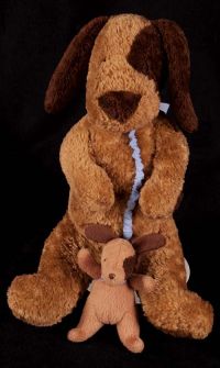 North American Bear Company Mammas and Babies Musical Dog Puppy Plush Lovey